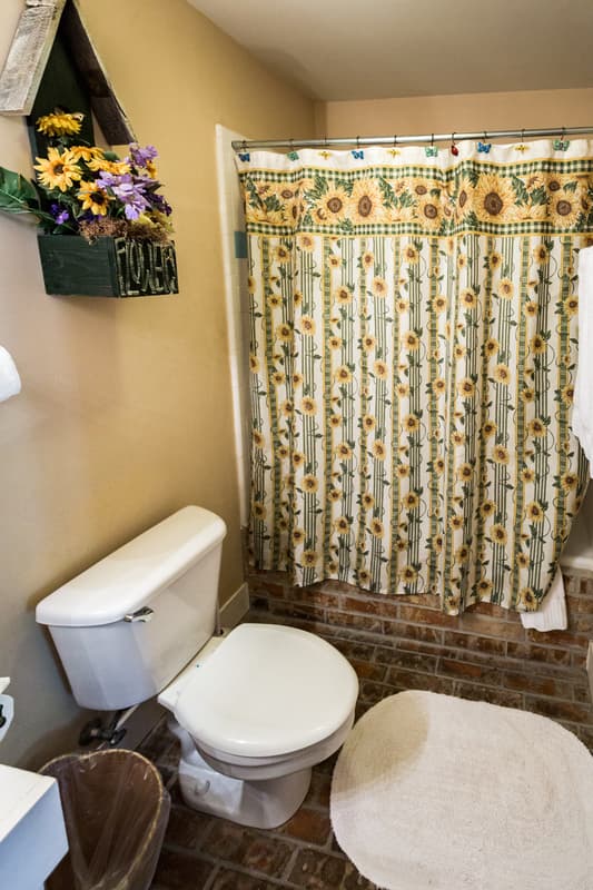 Private bathroom with tub and shower combo