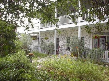 Exterior view of BandB and garden